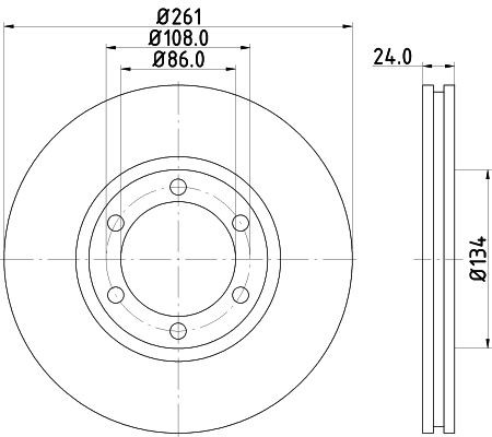 MINTEX Brake disc Article number: MDC2310 cheaply