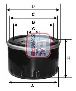 SOFIMA Oil filter Article number: S 6700 R cheaply