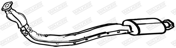 WALKER Front Silencer Article number: 14683 cheaply