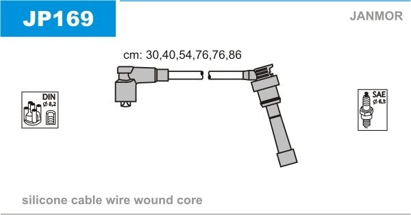 JANMOR Ignition Cable Kit Article number: JP169 cheaply