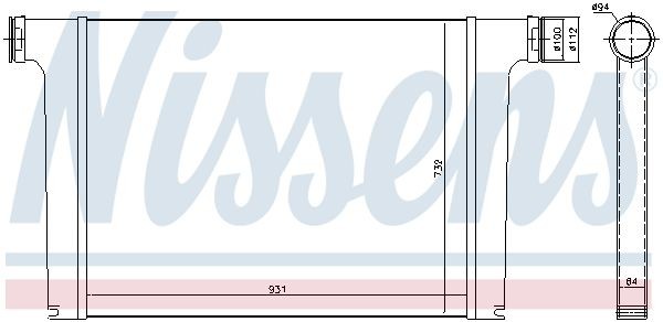 NISSENS Intercooler Varenummer: 97065 billige