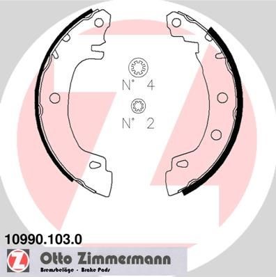 ZIMMERMANN Set saboti frana număr articol: 10990.103.0 ieftin