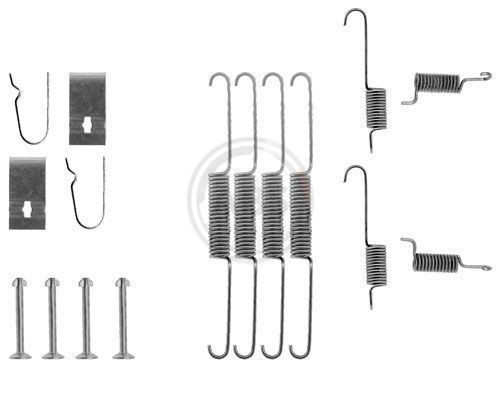 A.B.S. 0663Q Kit accessori, Ganasce freno 323 1.7 D (BF7S) 54 CV Diesel 1993