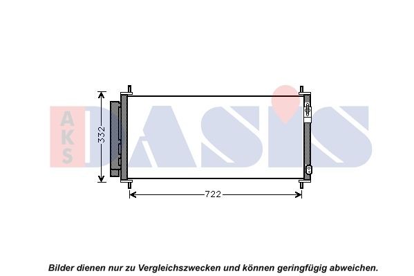 AKS DASIS Air conditioning condenser Article number: 102038N cheaply