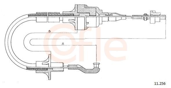 COFLE Clutch Cable Article number: 11.256 cheaply
