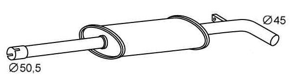 VEGAZ Middle silencer Article number: RS-561 cheaply