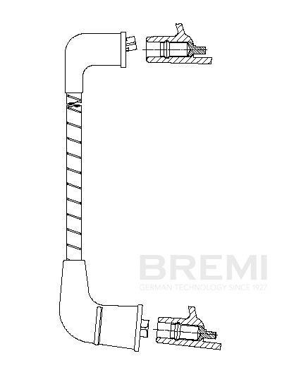 BREMI Ignition lead Article number: 763E58 cheaply