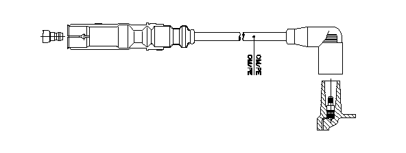 BREMI Ignition lead Article number: 1A03/58 cheaply