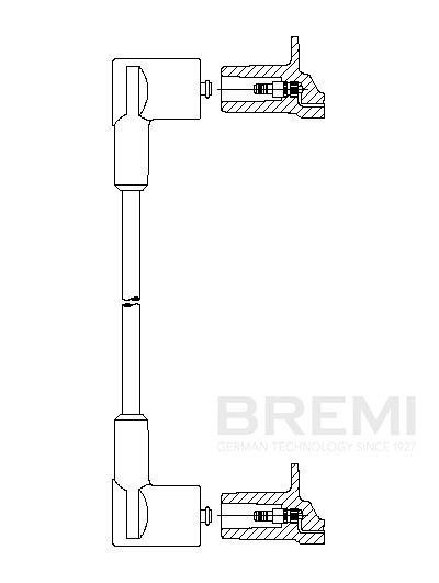 BREMI Ignition lead Article number: 677/75 cheaply