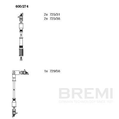 BREMI Ignition lead Article number: 819/82 cheaply