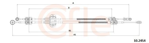 COFLE 10.2454 Tross, käigukast TRANSIT CONNECT 1.8 TDCi 110 HP Diisel