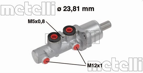METELLI Brake master cylinder Article number: 05-0668 cheaply