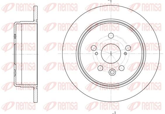 REMSA Brake disc Article number: 6245.00 cheaply