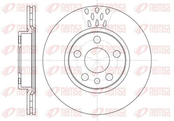 REMSA Brake disc Article number: 6442.11 cheaply