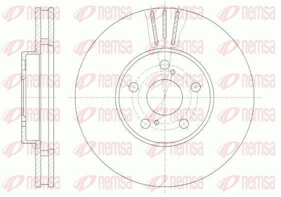 REMSA Brake disc Article number: 6819.10 cheaply