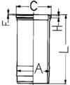 KOLBENSCHMIDT Cylinder Sleeve Article number: 89868110 cheaply