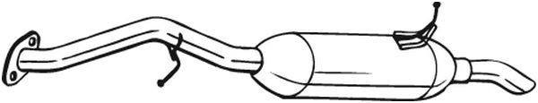 BOSAL Rear silencer Article number: 228-201 cheaply