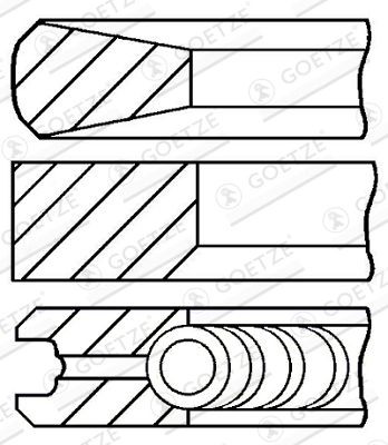 GOETZE ENGINE Piston Ring Kit Article number: 08-439000-00 cheaply