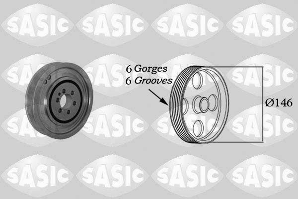 SASIC Crankshaft pulley Article number: 2156041 cheaply