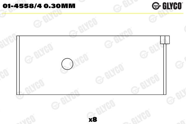 GLYCO Big End Bearings Article number: 01-4558/4 0.30mm cheaply