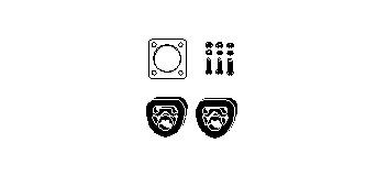 HJS Mounting Kit, exhaust pipe Article number: 82 13 2646 cheaply