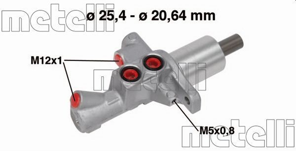 METELLI Brake master cylinder Article number: 05-0748 cheaply