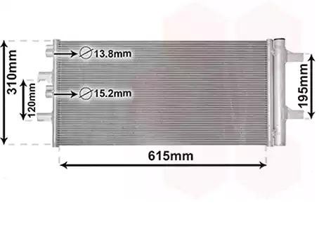 VAN WEZEL Air conditioning condenser Article number: 06015701 cheaply