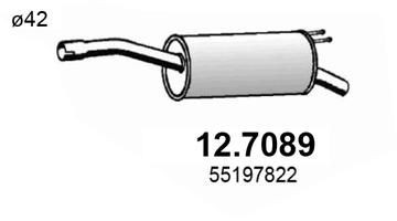 ASSO Rear silencer Article number: 12.7089 cheaply