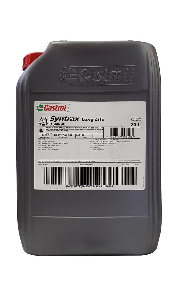 CASTROL Akselgearolie Syntrax, Long Life Varenummer: 154F0E billige