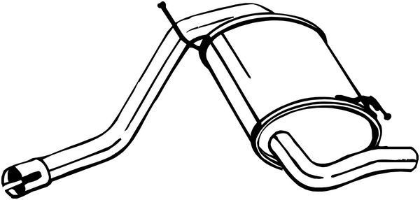 BOSAL Rear silencer Article number: 200-113 cheaply