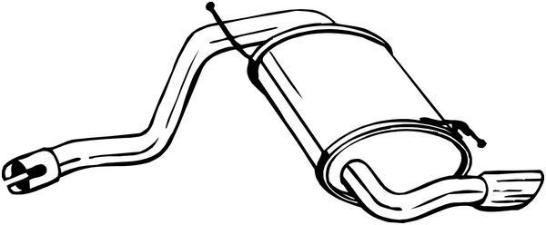 BOSAL Rear silencer Article number: 200-181 cheaply