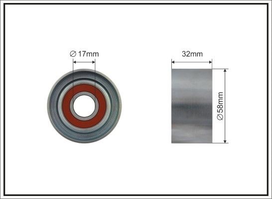 CAFFARO Timing belt tensioner pulley Article number: 244-101 cheaply