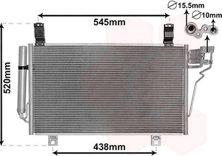 VAN WEZEL Air conditioning condenser Article number: 27015700 cheaply