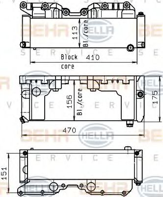 HELLA Oliekøler, retarder Varenummer: 8MO 376 765-601 billige