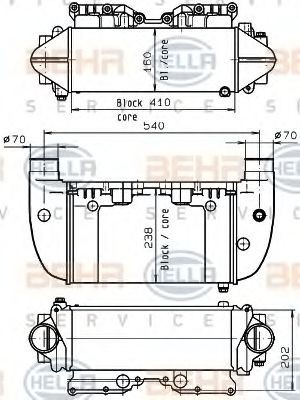 HELLA Oliekøler, retarder Varenummer: 8MO 376 765-621 billige