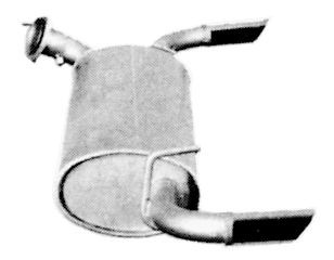 IMASAF Rear silencer Article number: 44.36.07 cheaply