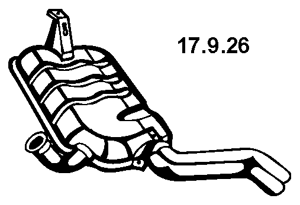 EBERSPÄCHER Rear silencer Article number: 17.9.26 cheaply