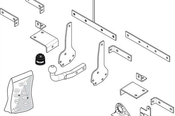 BRINK Trailer Hitch Article number: 485300 cheaply