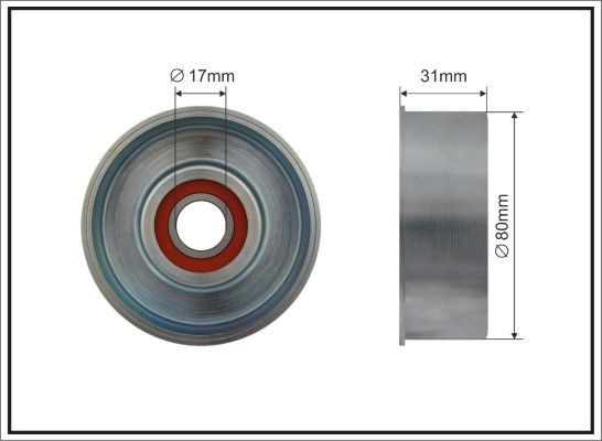 CAFFARO Tensioner pulley Article number: 500085 cheaply