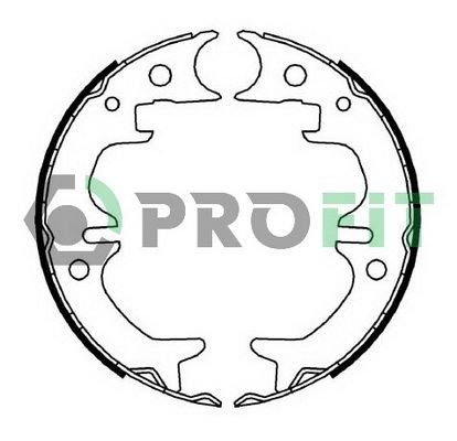 PROFIT Brake Shoe Set Article number: 5001-4008 cheaply