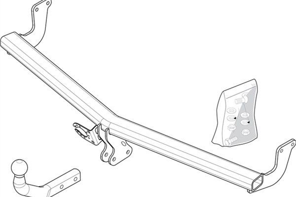BRINK Trailer Hitch Article number: 526600 cheaply