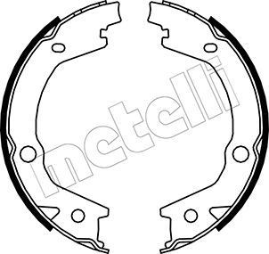 METELLI Handbrake shoes Article number: 53-0184 cheaply