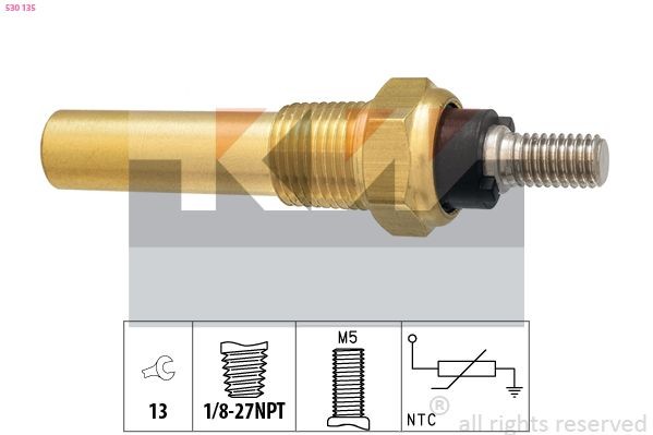 KW Sensor, coolant temperature Article number: 530 010 cheaply