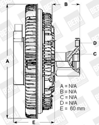 BERU Fan clutch Article number: LK084 cheaply