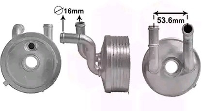 VAN WEZEL Engine oil cooler Article number: 58013706 cheaply