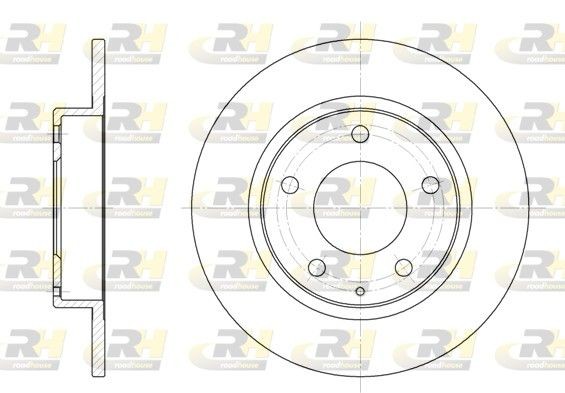 ROADHOUSE Brake disc Article number: 6206.00 cheaply