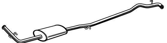 VEGAZ Middle silencer Article number: RS-255 cheaply