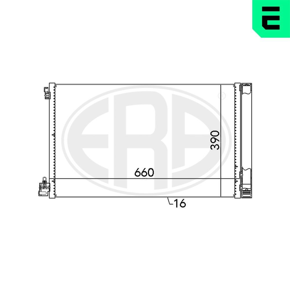 ERA Air conditioning condenser Article number: 667049 cheaply