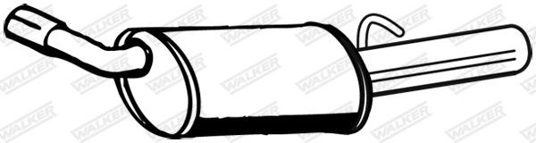 WALKER Rear silencer Article number: 70311 cheaply