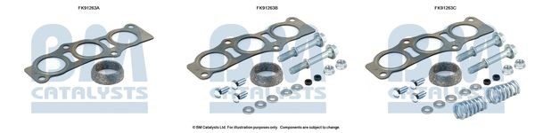 BM CATALYSTS Mounting Kit, catalytic converter Article number: FK91263 cheaply